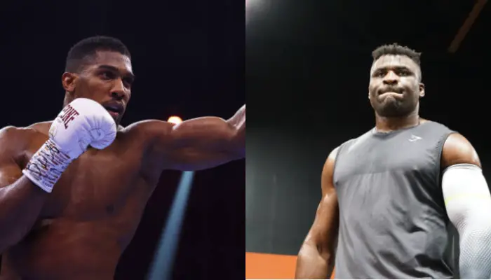 francisngannou's insane purse for the Anthony Joshua fight 🤑💸 | Instagram